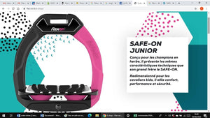 Flex-On Safe-On Etriers Junior - Noir - SHOPHORSE