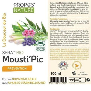 Mousti Pic Spray Anti Moustiques - BIO Huiles Essentielles - Cavalier - SHOPHORSE