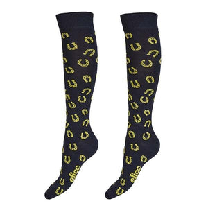 Elico Chaussettes Fer de cheval Bamboo Marine