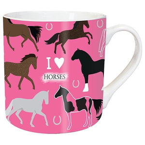 Chunky Mug  'I Love Horses'